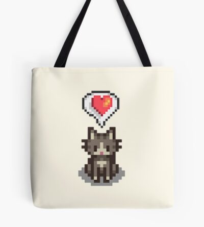 Stardew Valley Happy Grey Cat Tote Bag