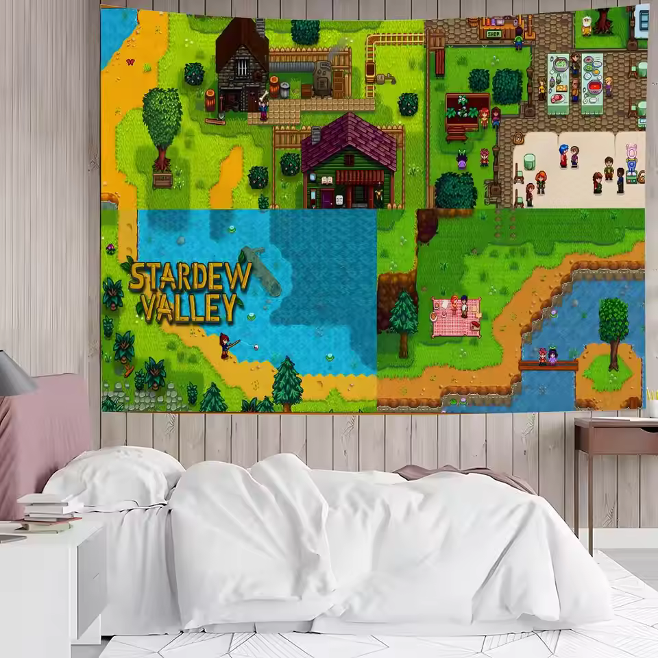 Stardew Valley Vintage Artwork Series Tapestry