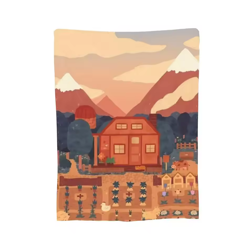 Stardew Valley Timeless Print Style Throw Blanket