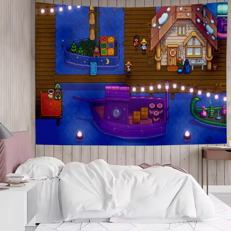 Stardew Valley Timeless Artwork Design Tapestry