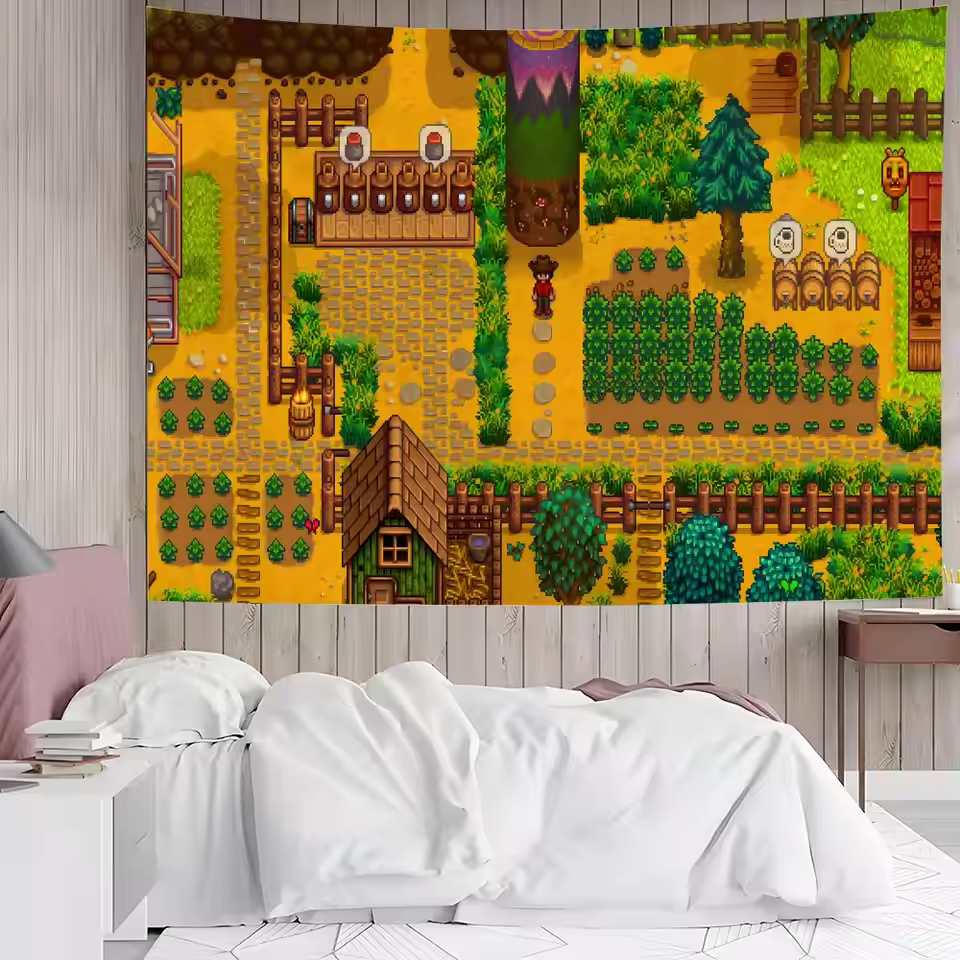Stardew Valley Vintage Legacy Artwork Tapestry
