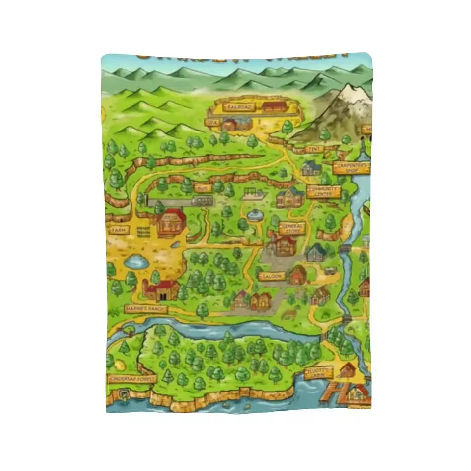 Stardew Valley Legacy Artwork Series Throw Blanket