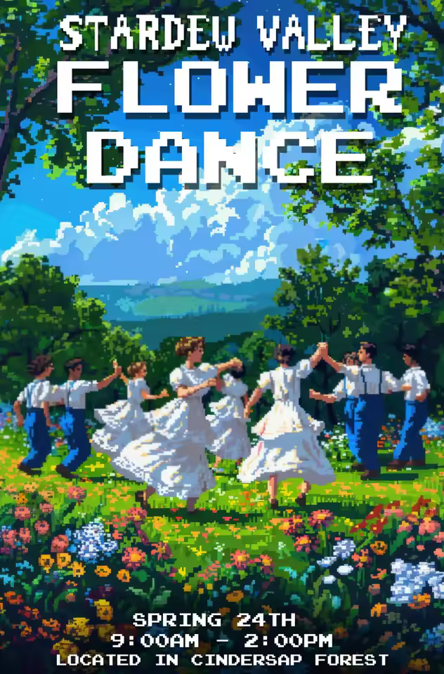 Stardew Valley Timeless Graphic Print Wall Art